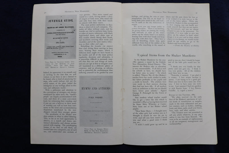 1952 MARCH HISTORICAL NEW HAMPSHIRE MAGAZINE - K 788