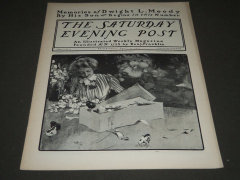 1900 APRIL 7 THE SATURDAY EVENING POST MAGAZINE - ILLUSTRATED COVER - SP 578