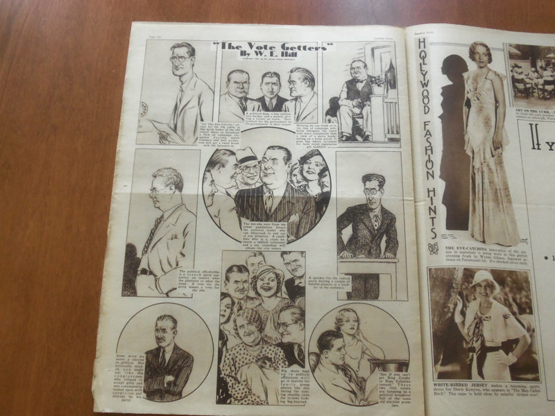 1932 JULY 31 NEW YORK SUNDAY NEWS ROTOGRAVURE SECTION - GARBO- BASEBALL- NP 5013