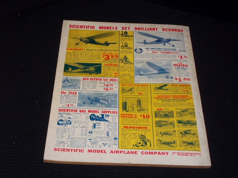 1938 NOVEMBER FLYING ACES MAGAZINE ILLUSTRATED FRONT COVER - E 193