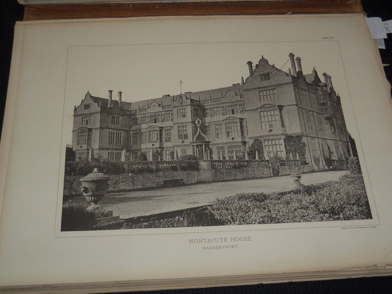 1894 ARCHITECTURE OF THE RENAISSANCE IN ENGLAND VOLUME NO. 1 - NICE PLATES - #46