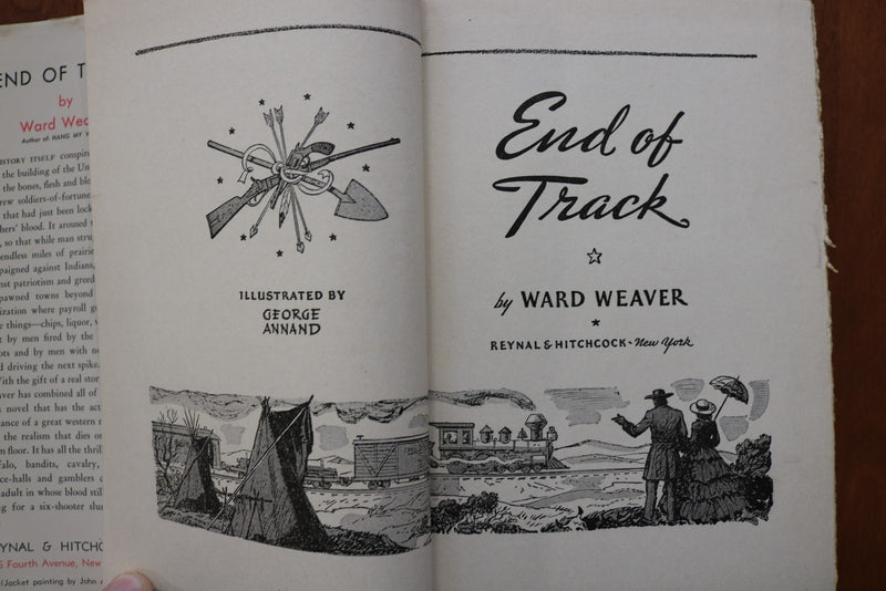 1943 END OF TRACK HARDCOVER BOOK BY WARD WEAVER - KD 9613
