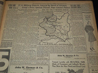 1939 SEPT 12 MINNEAPOLIS MORNING TRIBUNE NEWSPAPER - NEUTRALITY ACT - NT 9528