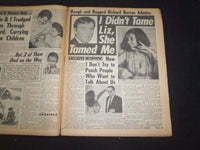1965 APRIL 18 NATIONAL ENQUIRER NEWSPAPER - BURTON: LIZ TAMED ME! - NP 7382