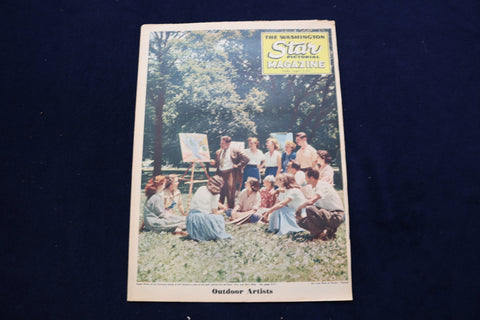 1952 AUG 31 WASHINGTON STAR PICTORIAL MAGAZINE - OUTDOOR ARTISTS COVER - E 23328