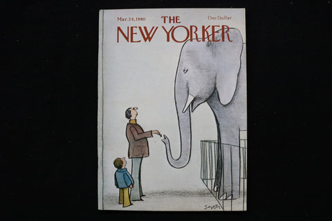 1980 MARCH 24 NEW YORKER MAGAZINE - GREAT ILLUSTRATED COVER - NY 3017