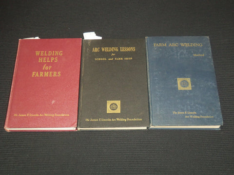 1954-1956 LINCOLN ARC WELDING FOUNDATION BOOK LOT OF 3 - KD 2771S