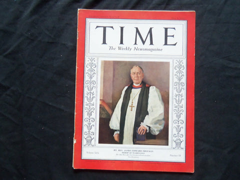 1932 MAY 16 TIME MAGAZINE - EDOUARD HERRIOT - T 321