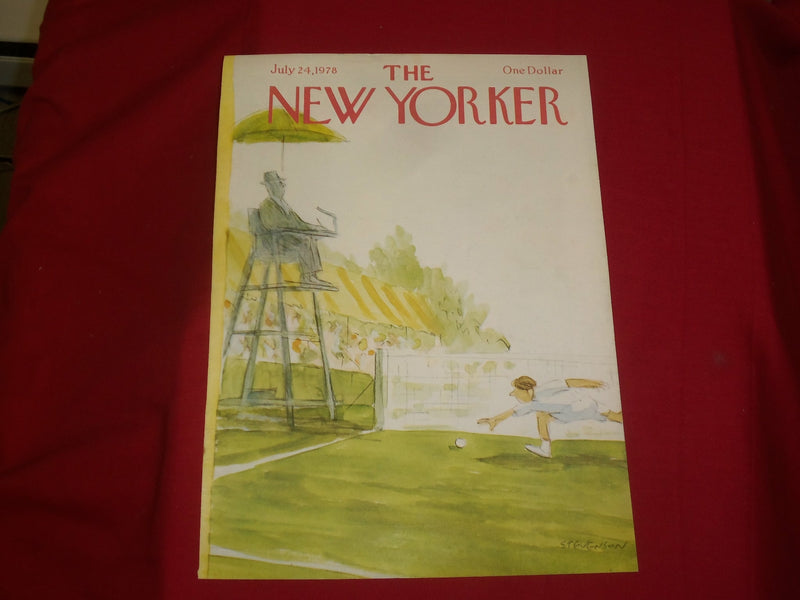 1978 JULY 24 NEW YORKER MAGAZINE FRONT COVER ONLY - GREAT ART FOR FRAMING