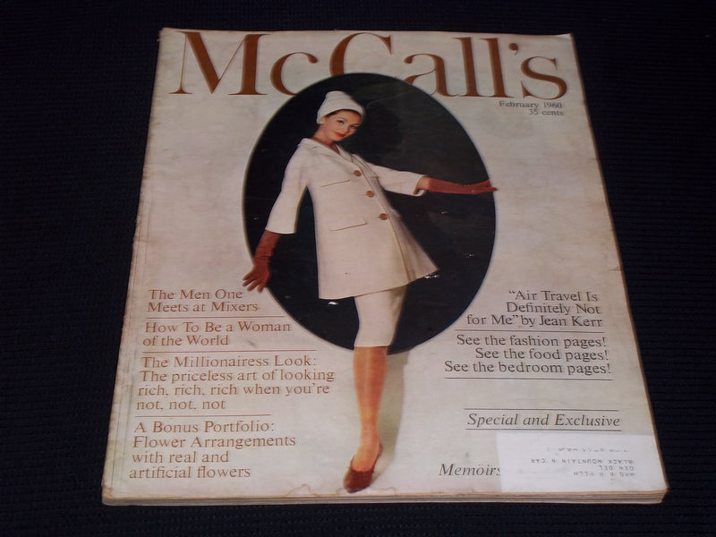 1960 FEBRUARY MCCALL'S MAGAZINE - NICE FASHION FRONT COVER - E 20232