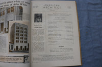 1931 OCTOBER THE AMERICAN ARCHITECT MAGAZINE - PHOTOS, STORIES & ADS - ST 5507N