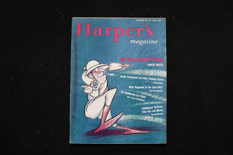 1957 NOVEMBER HARPER'S MAGAZINE - THE CIVIL DEFENSE FIASCO COVER - E 10623