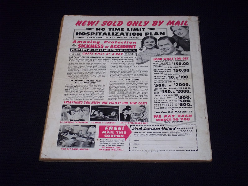1952 AUGUST FILMLAND MAGAZINE - DORIS DAY FRONT COVER - E 15253