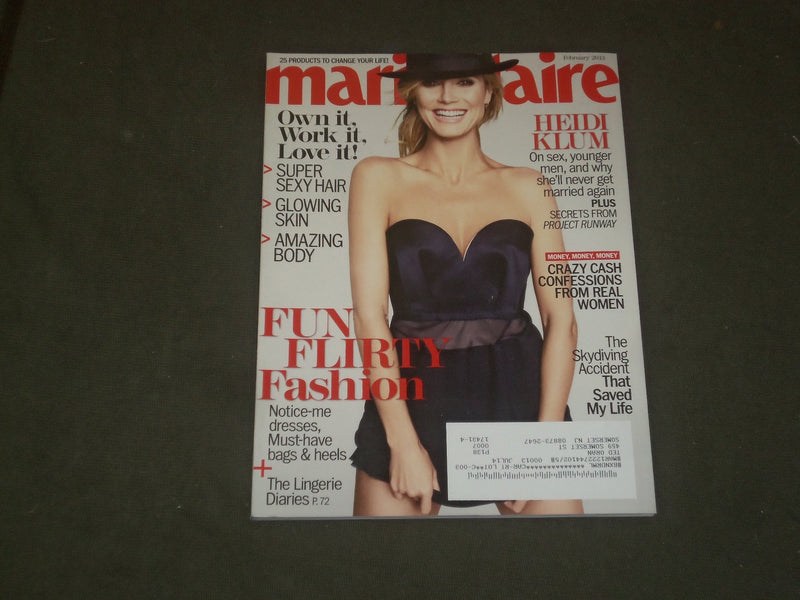 2013 FEBUARY MARIE CLAIRE MAGAZINE - HEIDI KLUM COVER - B 3350