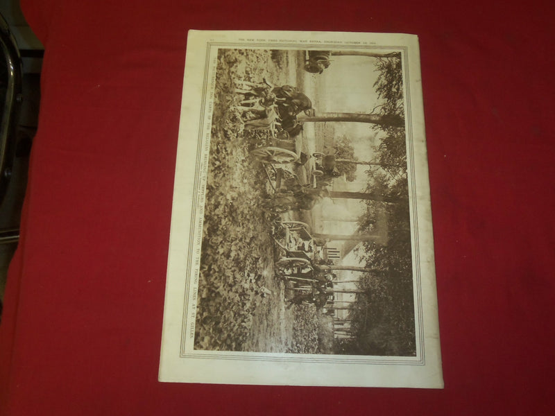 1914 OCTOBER 22 NY TIMES PICTORIAL WAR EXTRA SECTION - ALGERIAN CAVALRY- NP 3934
