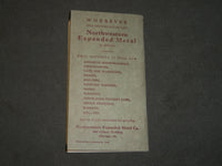 1908 NORTHWESTERN EXPANDED METAL CO. ROOF AND FLOOR SLABS GUIDE BOOK - J 3634