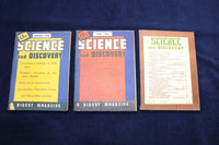 1940-1942 SCIENCD AND DISCOVERY DIGEST MAGAZINE - LOT OF 9 - O 3364