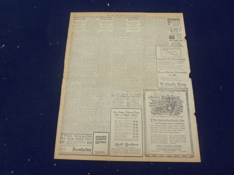 1916 JANUARY 17 NEW YORK TIMES - LUSITANIA APOLOGY REMAINS IN DOUBT - NT 9074