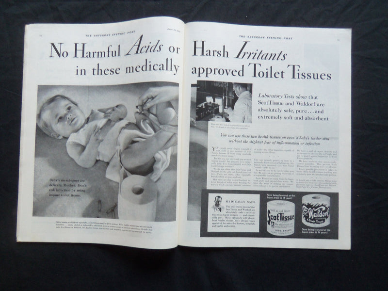 1932 APRIL 30 THE SATURDAY EVENING POST MAGAZINE - ILLUSTRATED COVER -SP 1462