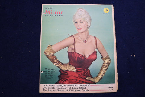 1959 JULY 19 NY MIRROR MAGAZINE - MONIQUE VAN VOOREN COVER - E 22225