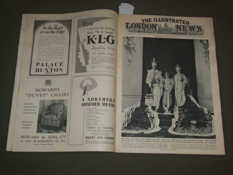 1937 MAY 22 ILLUSTRATED LONDON NEWS MAGAZINE CORONATION NAVAL REVIEW - SP 8406
