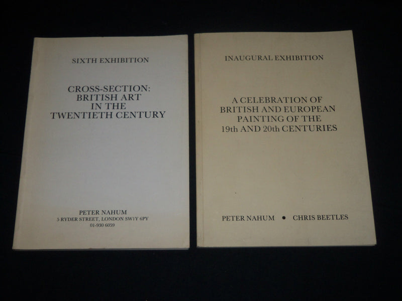 1985-1993 PETER NAHUM ART EXHIBITION CATALOGUES LOT OF 3 - O 1400