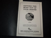 1936 GETTING THE MOST OUT OF YOUR SHARPER MANUAL - BOOK NO. 4535 - J 9161