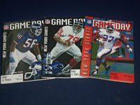 1996 NEW YORK GIANTS GAME DAY PROGRAM LOT OF 9 DIFFERENT - GREAT PHOTOS - O 2398