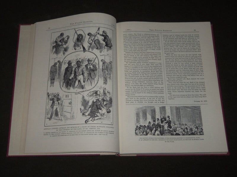 1972 THE POLICE GAZETTE BOOK EDITED BY GENE SMITH - NICE ILLUSTRATIONS - KD 4977