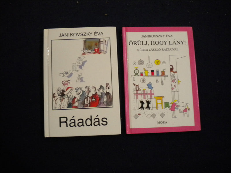 2004-2005 HUNGARIAN HARDCOVER BOOKS BY EVA JANIKOVSZKY - LOT OF 4 - KD 8069