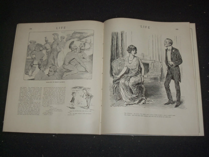 1913 AUGUST 28 LIFE MAGAZINE - ROMANCE NUMBER - BY WIRELESS - ST 6492