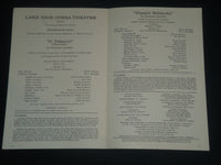 1964 LAKE ERIE OPERA THEATRE PROGRAM - THE RAKE'S PROGRESS - OHIO - J 4278