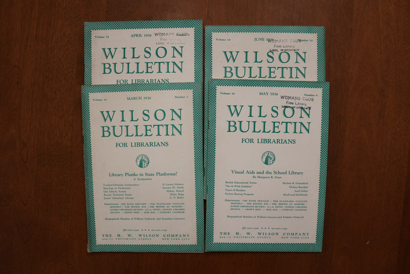 1927-1939 THE WILSON BULLETIN LIBRARIAN MAGAZINE - LOT OF 54 - O 3928