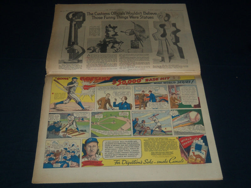 1936 APRIL SAN FRANCISCO CHRONICLE MAGAZINE SECTIONS - GOOSE GOSLIN AD - NP 3712