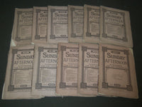 1878-1879 SUNDAY AFTERNOON HOUSEHOLD MAGAZINE LOT OF 11 ISSUES - WR 467
