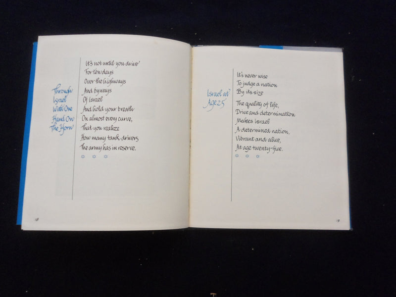 1973 MY IMPRESSIONS OF ISRAEL HARDCOVER BOOK BY MILTON J. SHAPP - KD 8342
