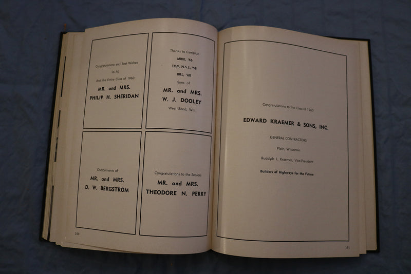 1960 KNIGHT CAMPION JESUIT HIGH SCHOOL YEARBOOK - PRAIRIE DU CHIEN, WI - YB 3399