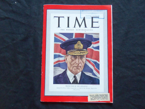 1941 APRIL 28 TIME MAGAZINE - SIR PERCY NOBEL, PROTECTOR OF THE ATLANTIC - T 761