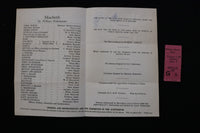 1944 SHAKESPEARE FESTIVAL PROGRAMS - LOT OF 3 & 2 TICKET STUBS - K 2822