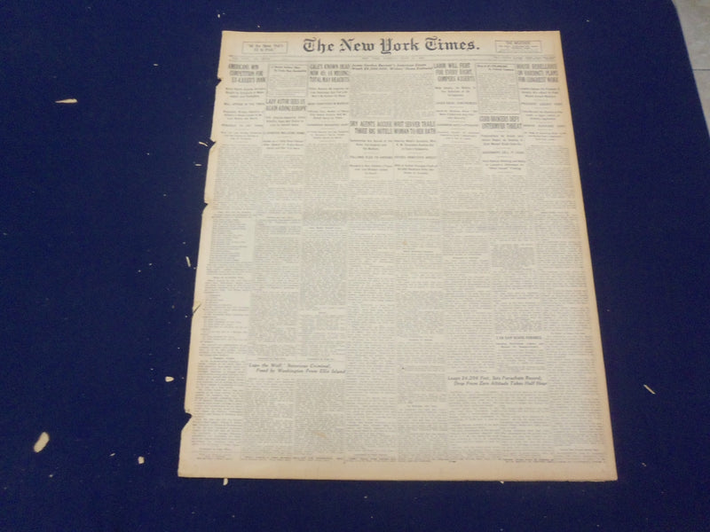 1922 JUNE 13 NEW YORK TIMES - AMERICANS WIN FOR EX-KAISER'S BOOK - NT 8399