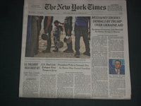 2019 OCTOBER 18 NEW YORK TIMES-MULVANEY ERODES DENIALS BY TRUMP OVER UKRAINE AID