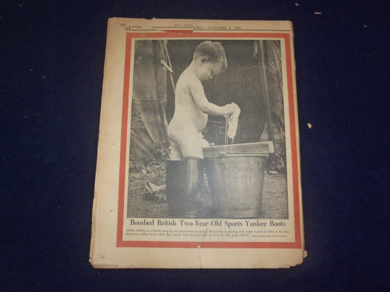 1941 NOV 9 PM'S WEEKLY NEWSPAPER - PRESIDENT FRANKLIN ROOSEVELT COVER - NP 7286