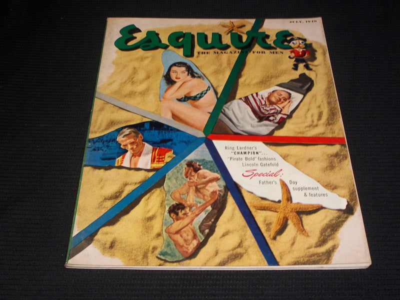 1949 JULY ESQUIRE MAGAZINE - FATHER'S DAY SPECIAL FRONT COVER - E 5131