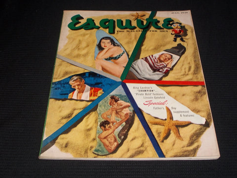 1949 JULY ESQUIRE MAGAZINE - FATHER'S DAY SPECIAL FRONT COVER - E 5131