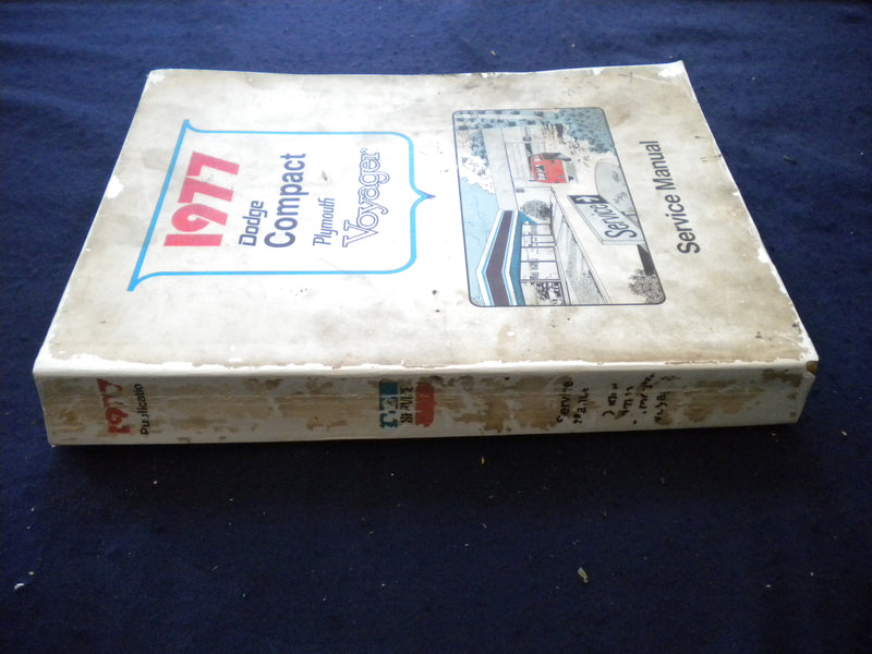 1977 DODGE COMPACT - PLYMOUTH VOYAGER SERVICE MANUAL - SOFTCOVER - KD 8012