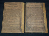1847 COBB'S NEW JUVENILE READER VOLUME 1 & 2 - LYMAN COBB - K 2595