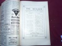 1929 JAN-DEC THE BUILDER U. K. MAGAZINE BOUND VOLUMES - 2 VOLS - FOLD OUTS- C 63
