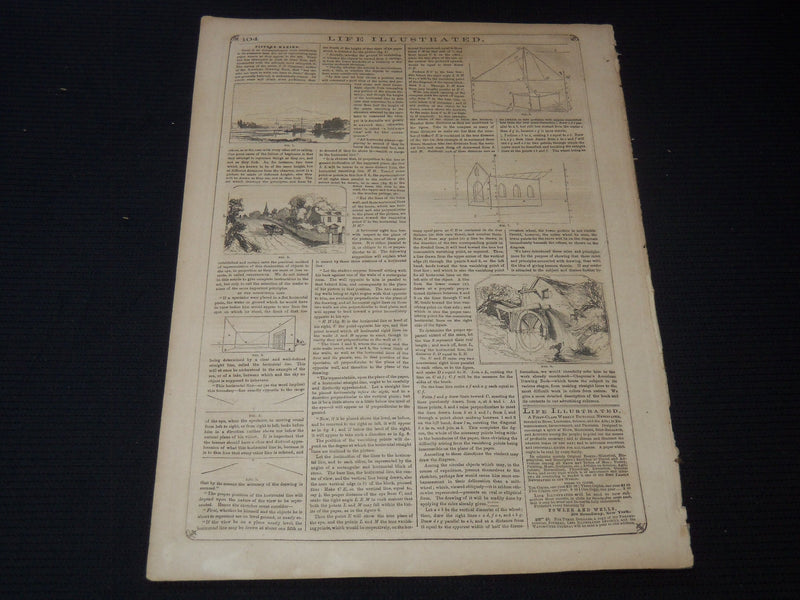 1858 JANUARY 23 LIFE ILLUSTRATED NEWSPAPER - NEW YORK BUILDINGS - NP 5901