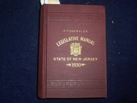 1950 FITZGERALD'S LEGISLATIVE MANUAL STATE OF NEW JERSEY HARDCOVER BOOK- KD 9117
