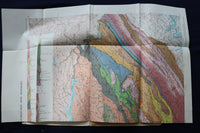 1968 GEOLOGY OF THE GREAT SMOKY MOUNTAINS SOFTCOVER BOOK - FOLD-OUT MAP - K 1384